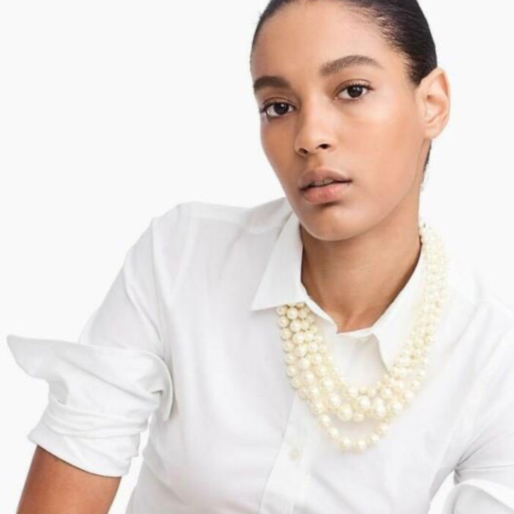 J Crew Five Strand Pearl necklace NWOT